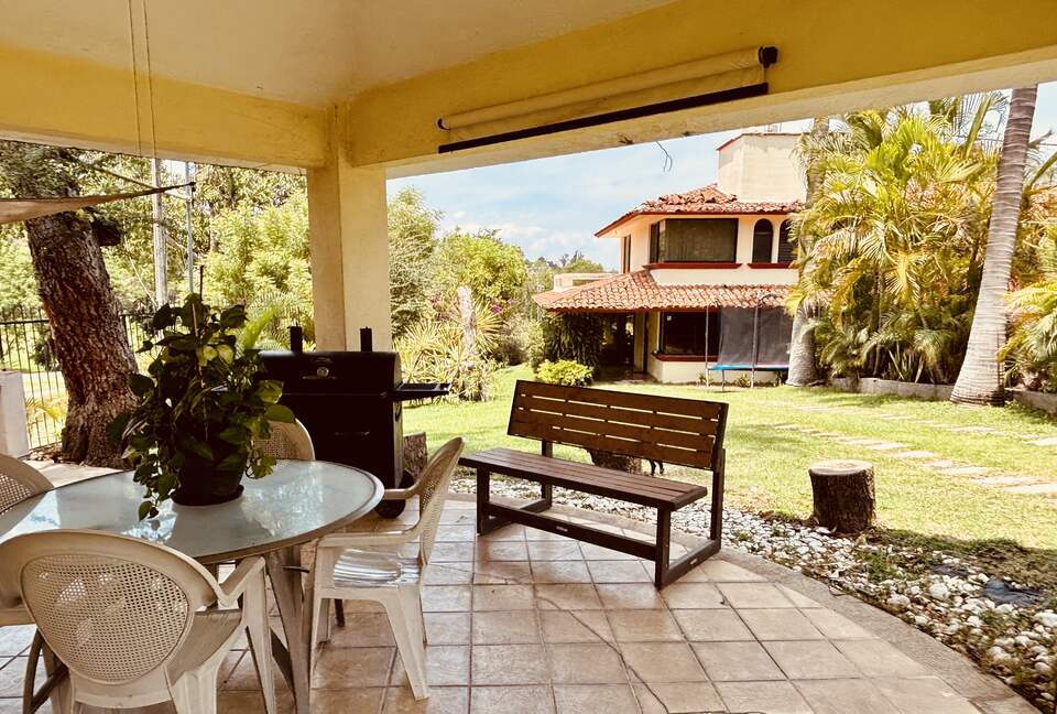 Terrace with Grill in our garden