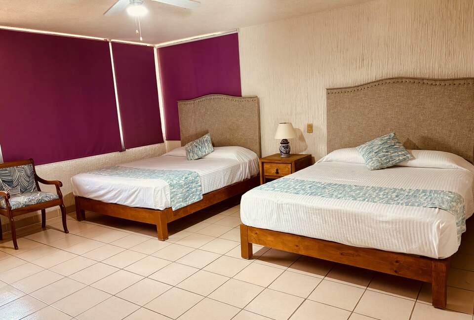 Bedroom  with 2 queen beds