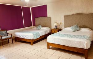 Bedroom with 2 queen beds