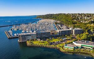 Elegant Waterfront Corner Residence with Sweeping Puget Sound Views - Seattle, Washington