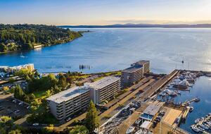 Elegant Waterfront Corner Residence with Sweeping Puget Sound Views - Seattle, Washington