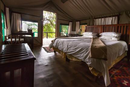 A Meru Safari Tent at the Ichingo River Lodge