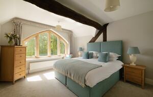 Master Teal Bedroom as a superking