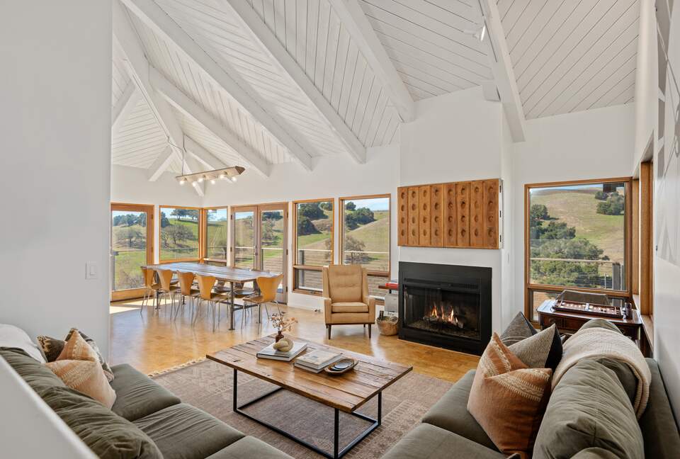 Great Room with Ballard Canyon Views