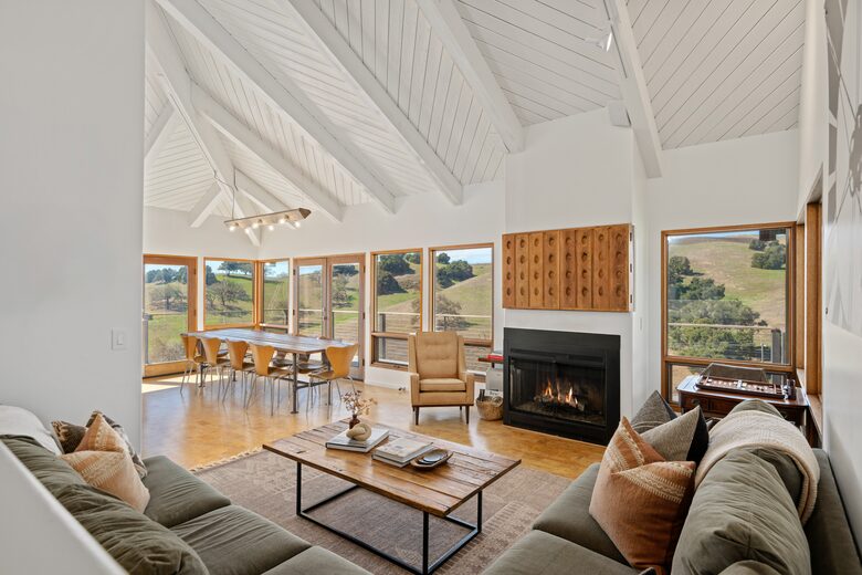 Great Room with Ballard Canyon Views