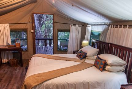 A Meru Safari Tent at the Ichingo River Lodge