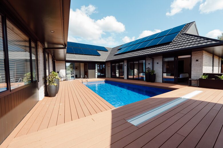 Swim by Solar - rooms surround central pool