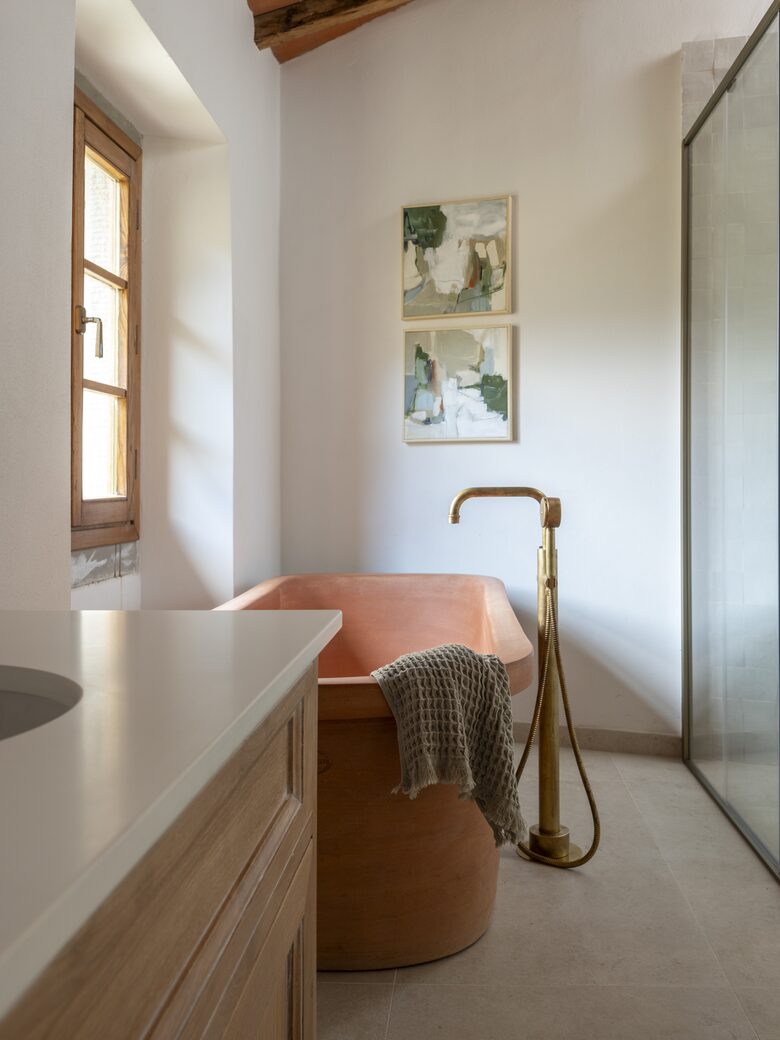 Bathroom with shower and bath