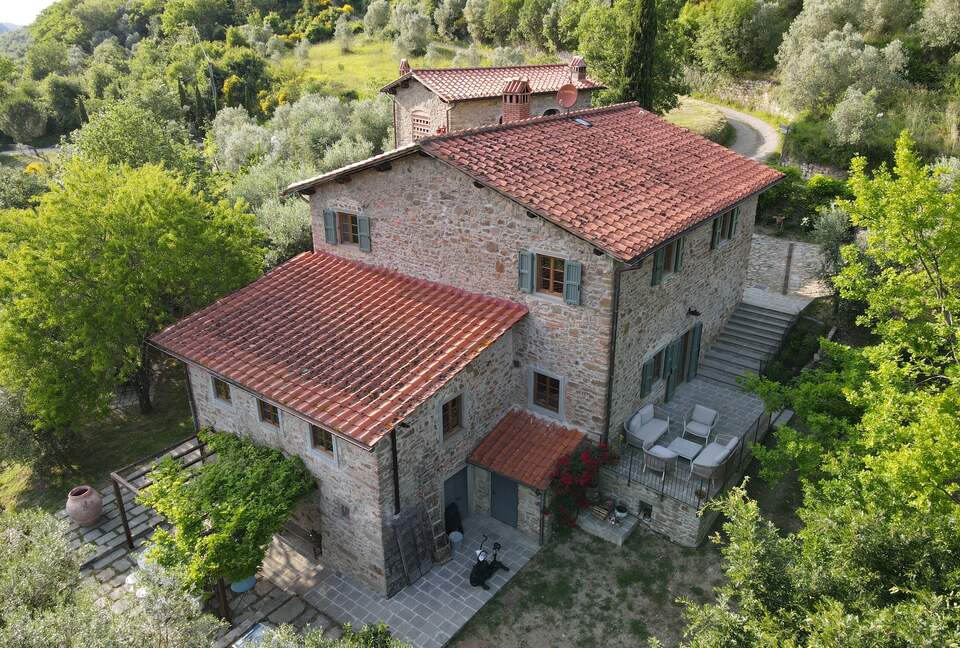 Areal view of the home
