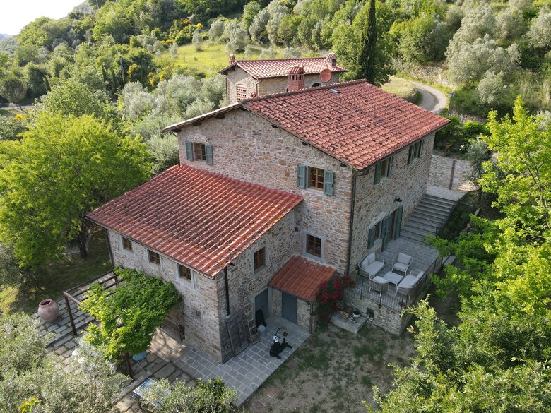 Areal view of the home