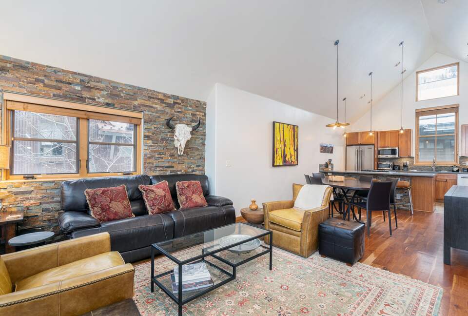 Living area on top floor