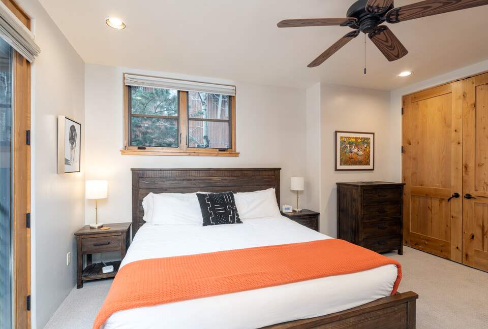 Master bedroom with mountain views
