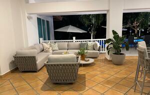 Terrace sofas area