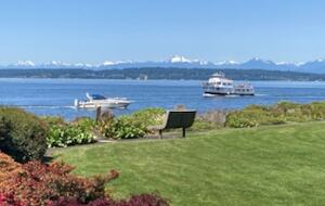 Elegant Waterfront Corner Residence with Sweeping Puget Sound Views - Seattle, Washington