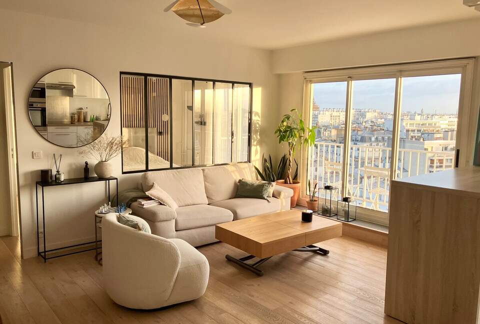 Elevated Paris Apartment with Panoramic Eiffel Tower view! - Paris, France