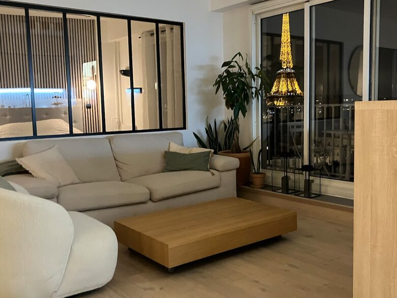 Elevated Paris Apartment with Panoramic Eiffel Tower view! - Paris, France
