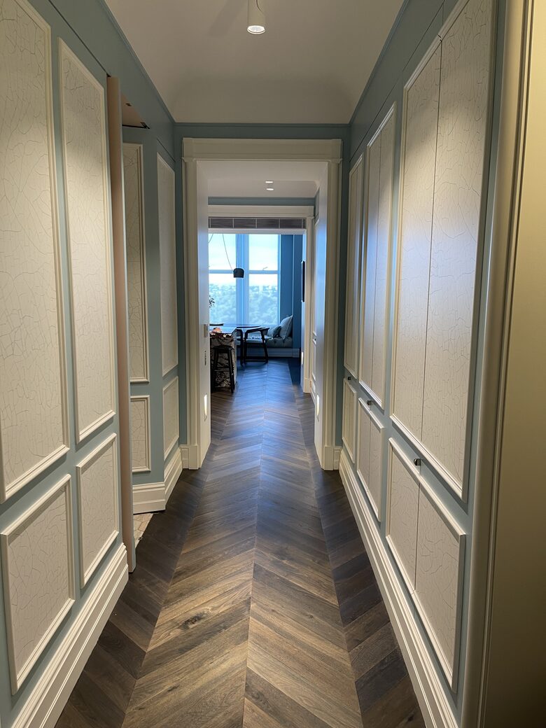 Hallway and entrance to second bedroom and bathroom