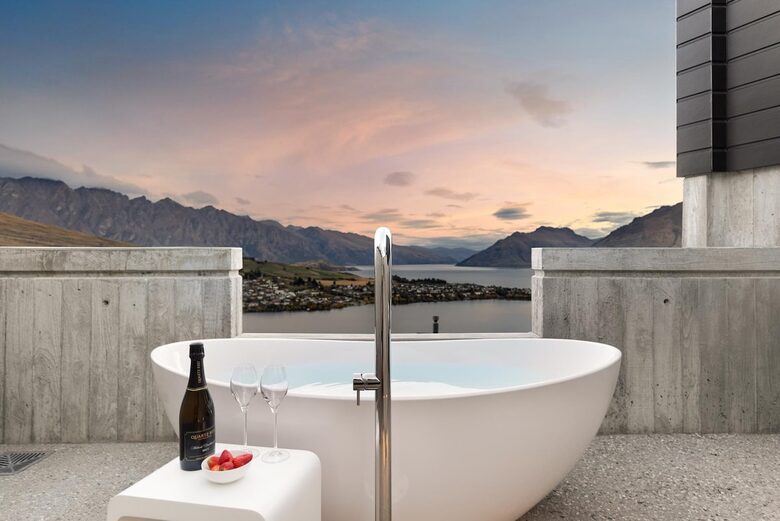 Soak, Sip, and Stay | Romantic Views Over Lake Wakatipu - Queenstown, New Zealand