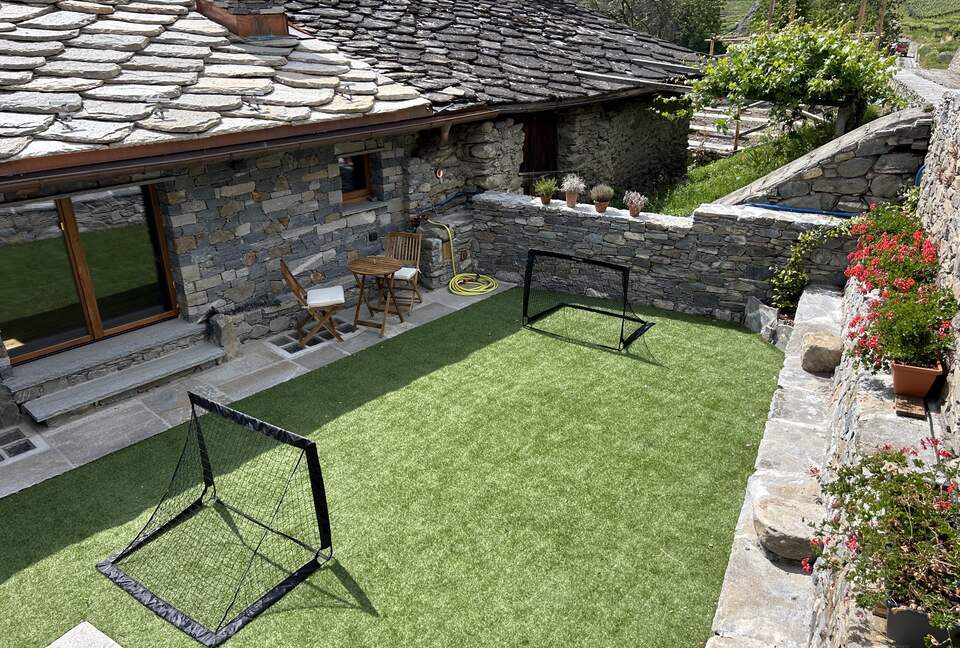 Soccer on terrace