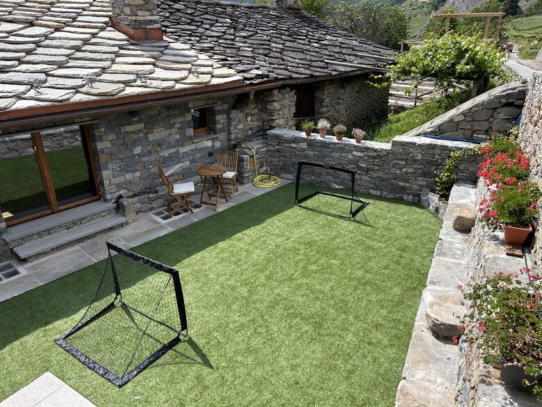 Soccer on terrace