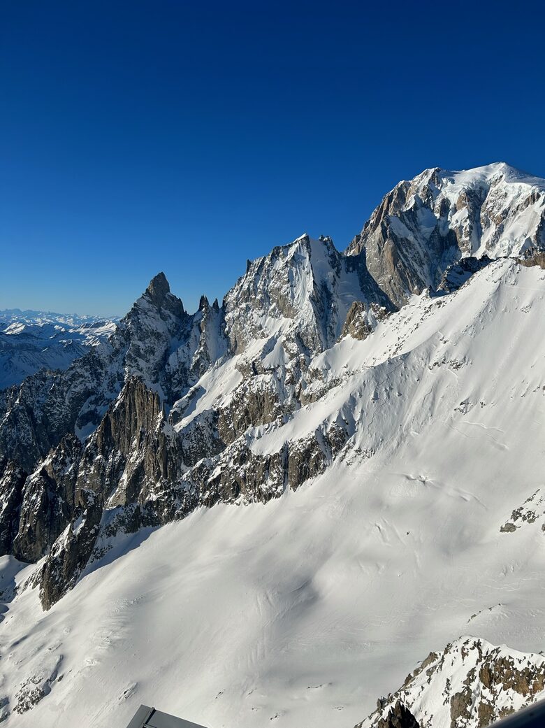 View from Mont Blanc skyway