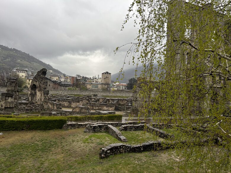 Roman ruins in Aosta