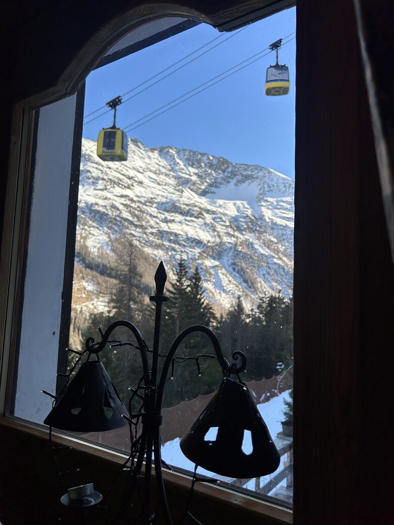 Restaurant view in La Thuile