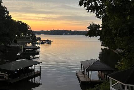 Expansive Lakefront Retreat with Private Beach and Dock - Mooresville, North Carolina