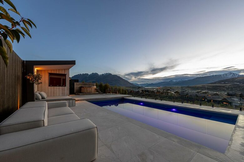 Designer Home with Pool, Sauna & Panoramic Views - Queenstown, New Zealand