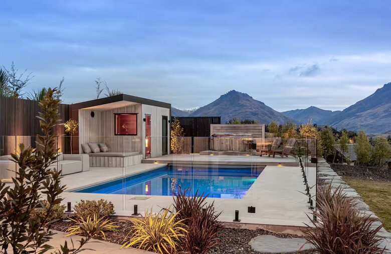 Designer Home with Pool, Sauna & Panoramic Views - Queenstown, New Zealand