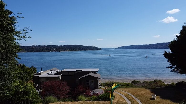 View of Quartermaster Bay with House