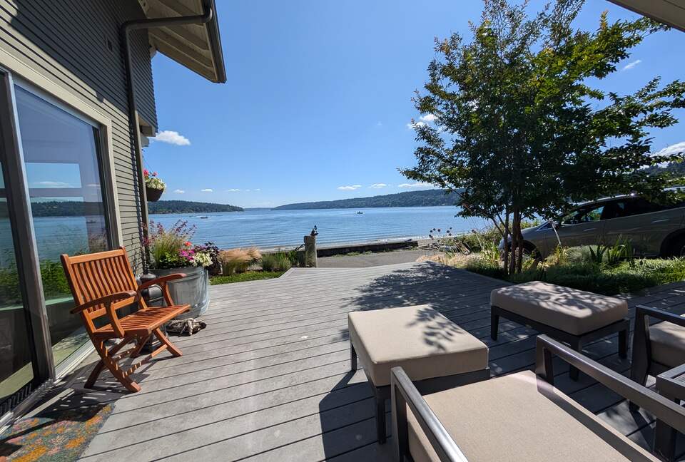 View of the water from the front deck