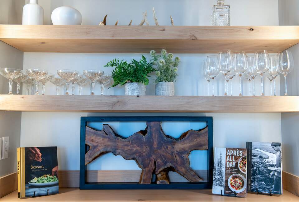 Wine niche in Great Room