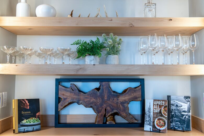 Wine niche in Great Room