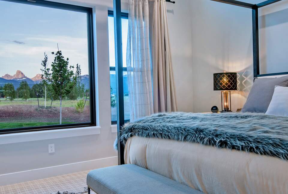 The "Grand" master suite and private 3 peaks view of the Tetons