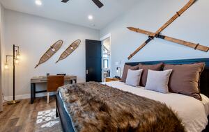 Targhee Suite Luxury King Bed and private workspace