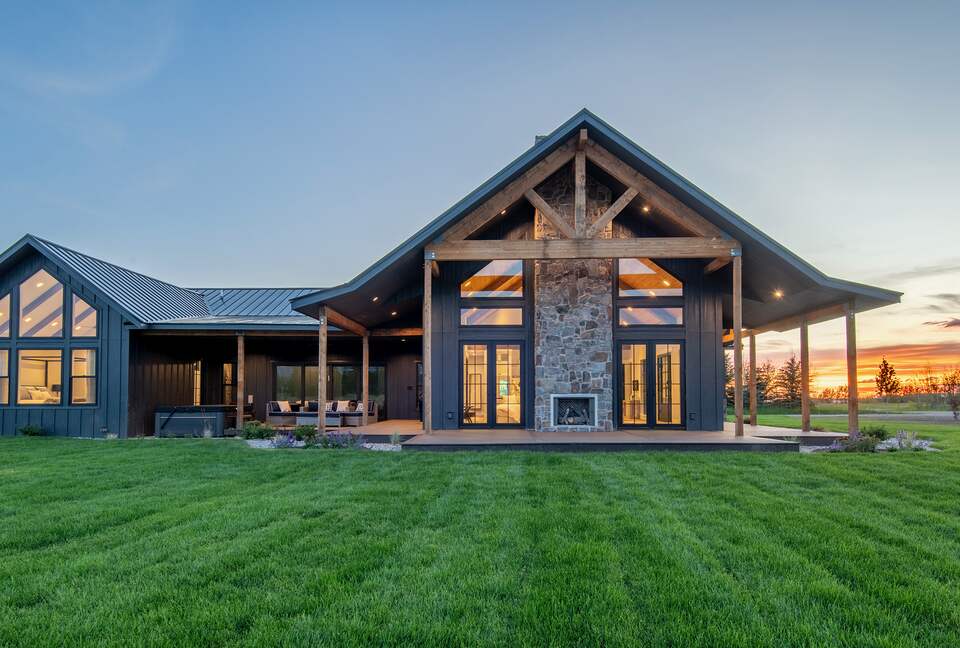 Lush lawn and spacious private grounds for activities