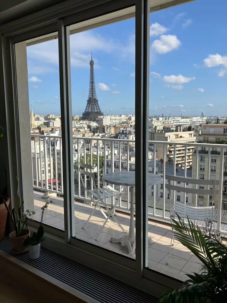 Elevated Paris Apartment with Panoramic Eiffel Tower view! - Paris, France