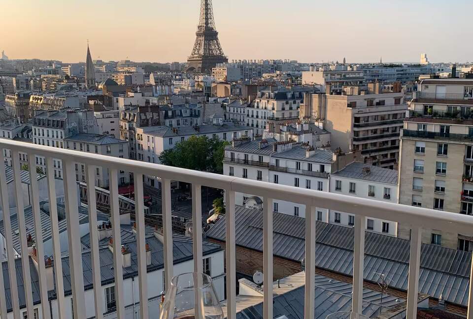 Elevated Paris Apartment with Panoramic Eiffel Tower view! - Paris, France