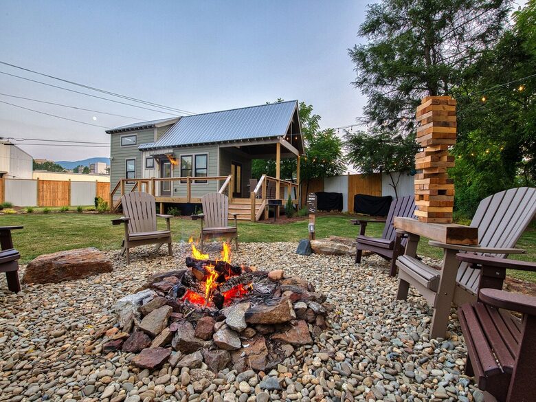 Designer 3 Tiny Home Compound on the River - Waynesville, North Carolina