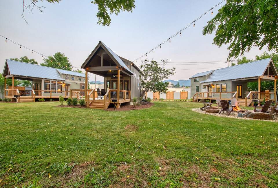 Designer 3 Tiny Home Compound on the River - Waynesville, North Carolina
