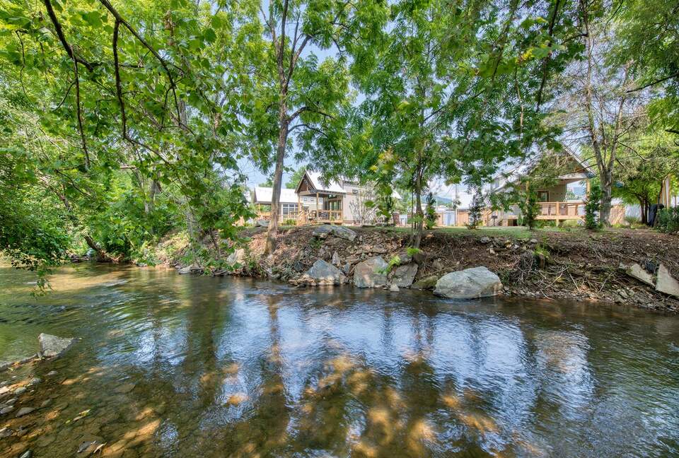 Designer 3 Tiny Home Compound on the River - Waynesville, North Carolina