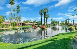 Tranquil Desert Escape with Greenery & Water Views - Palm Desert, California