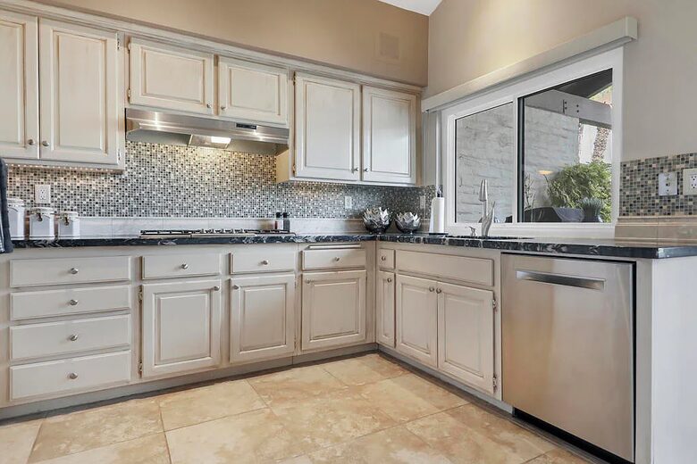 Tranquil Desert Escape with Greenery & Water Views - Palm Desert, California