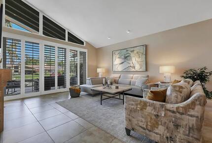 Tranquil Desert Escape with Greenery & Water Views - Palm Desert, California