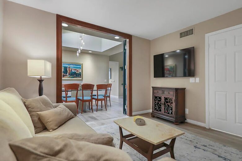 Tranquil Desert Escape with Greenery & Water Views - Palm Desert, California