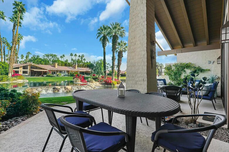Tranquil Desert Escape with Greenery & Water Views - Palm Desert, California