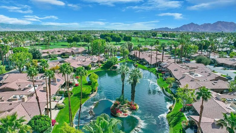 Tranquil Desert Escape with Greenery & Water Views - Palm Desert, California