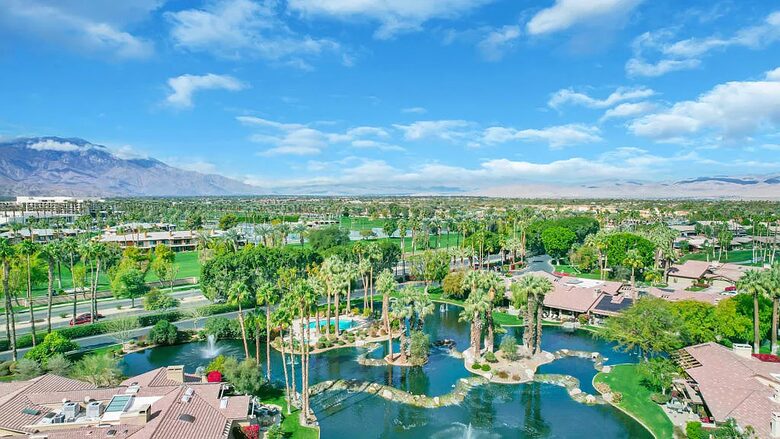 Tranquil Desert Escape with Greenery & Water Views - Palm Desert, California