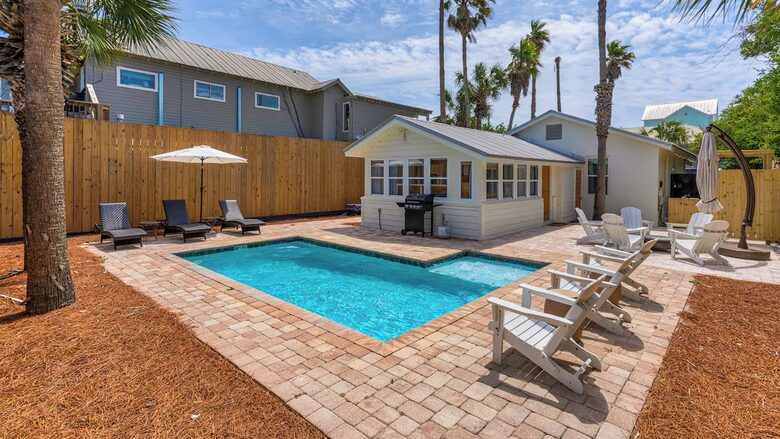 Classic 30A Escape with Private Pool & Yard - Santa Rosa Beach, Florida
